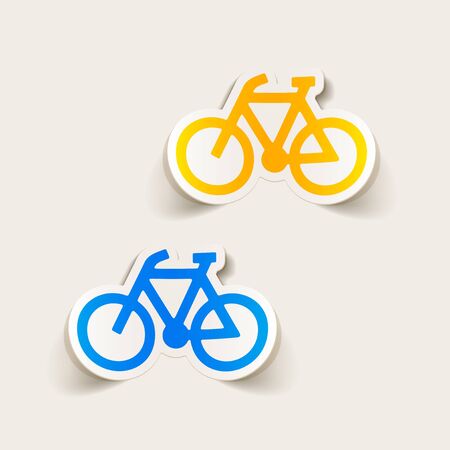 realistic design element: bicycleのイラスト素材