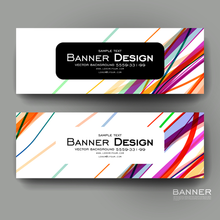 Beautiful banner vector template with abstract background. Creative modern designのイラスト素材