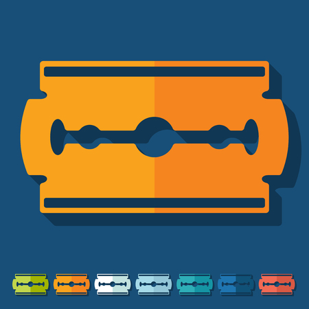 Flat design: blade razorのイラスト素材