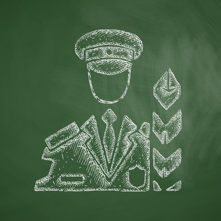 customs inspector iconのイラスト素材
