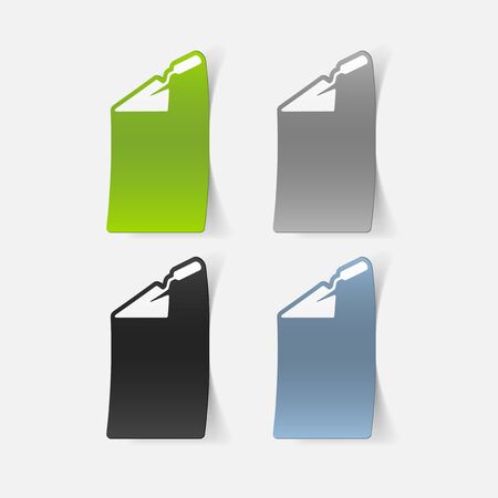 realistic design element: trowelのイラスト素材