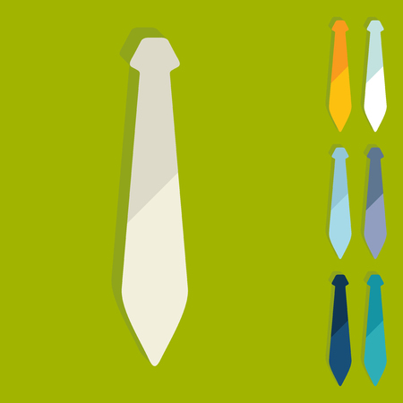 Flat design: tieのイラスト素材