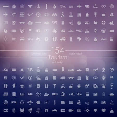Set of tourism iconsのイラスト素材