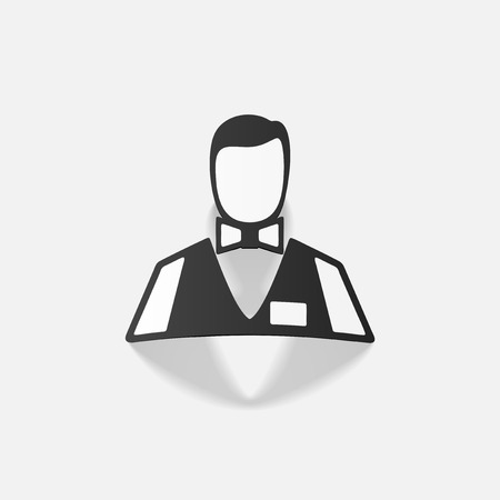 realistic design element: dealer casinoのイラスト素材