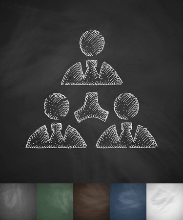 communication icon. Hand drawn vector illustration. Chalkboard Designのイラスト素材