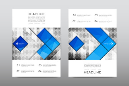 Brochure layout template flyer design vector, Magazine booklet cover abstract background Poster leafletのイラスト素材