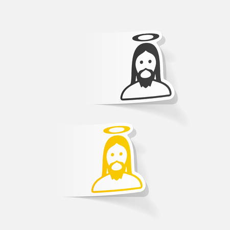 realistic design element: jesusのイラスト素材