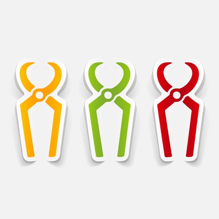 realistic design element: nippersのイラスト素材