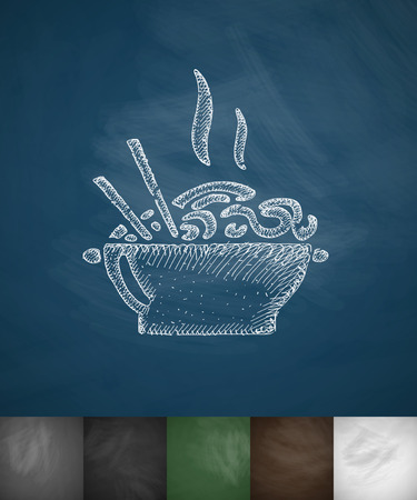 food icon. Hand drawn vector illustrationのイラスト素材