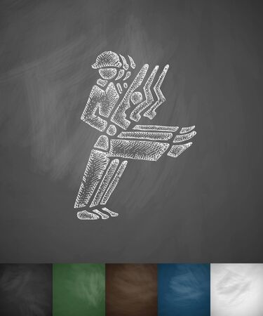 soldiers icon. Hand drawn vector illustrationのイラスト素材