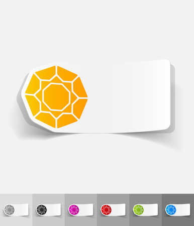 realistic design element. gemのイラスト素材