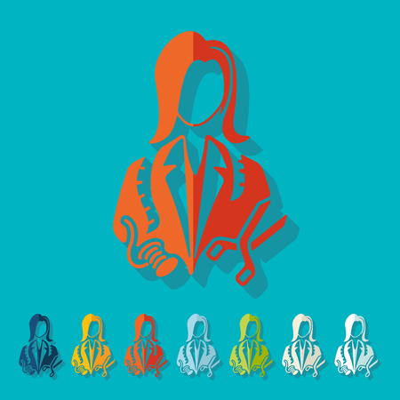 Flat design: dressmakerのイラスト素材