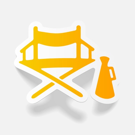 realistic design element: cinemaのイラスト素材