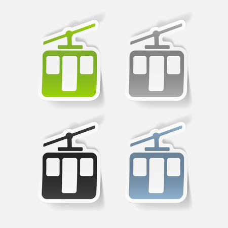 realistic design element: funicularのイラスト素材