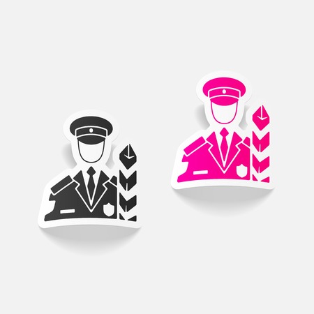 Realistic design element: customs inspectorのイラスト素材