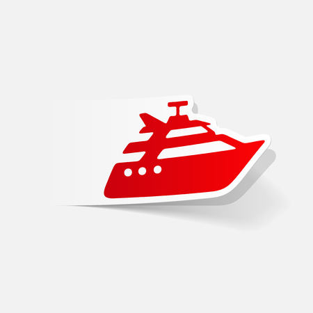 realistic design element: yachtのイラスト素材