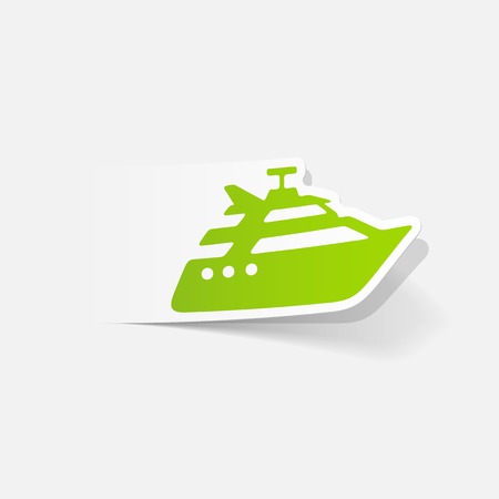 realistic design element: yachtのイラスト素材