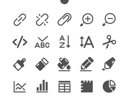 Edit text v4 UI Pixel Perfect Well-crafted Vector Solid Icons 48x48 Ready for 24x24 Grid for Web Graphics and Apps. Simple Minimal Pictogramのイラスト素材