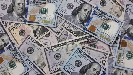 close up of money american dollarの写真素材