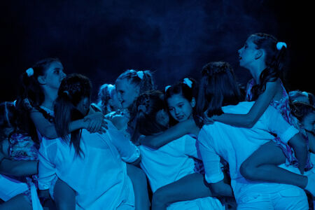 DNEPROPETROVSK,UKRAINE - December 7, 2013 - School-theatre of Contemporary dance POTOKI,...