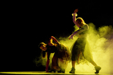 DNEPROPETROVSK,UKRAINE - December 7, 2013 - School-theatre of Contemporary dance POTOKI,...