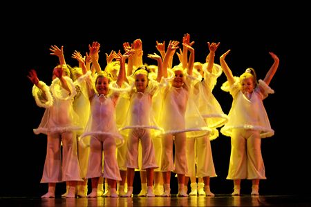DNEPROPETROVSK,UKRAINE - DECEMBER 13, 2014 - School-theatre of Contemporary dance POTOKI,...