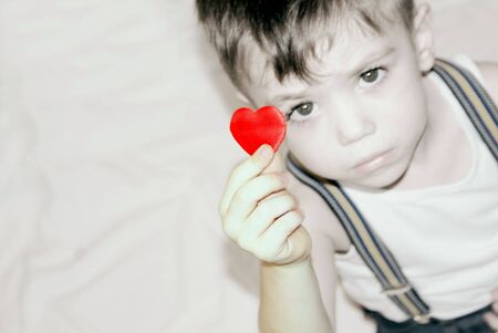 Boy with heart