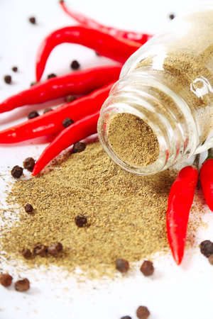 Bottle with seasoningsの写真素材