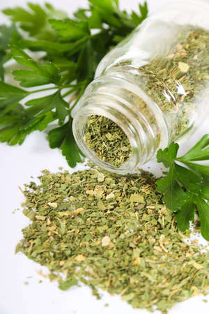 Bottle with seasoningsの写真素材