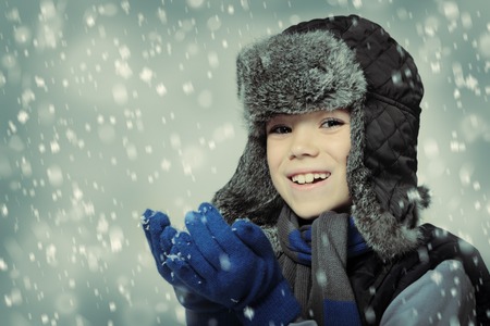 Winter boyの写真素材