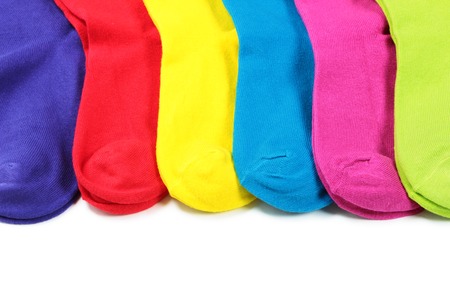 Colorful socksの写真素材