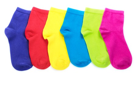 Colorful socksの写真素材