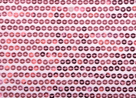 Pink sequins background closeup of sparkling sequined scarfの写真素材