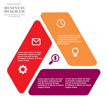 triangle, Business, Business Diagram, options, investments, dealers, concept, sign, vector, brokers, success, presentation, diagram, orange, scheme, finance, setting, process, drawing, marketing, cycle, pie, chart, strategy, design, currency, blue, growthのイラスト素材