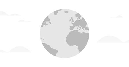 Earth and planet flat vector illustration.のイラスト素材