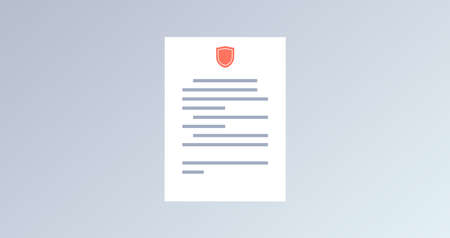 Document and paper flat illustration.