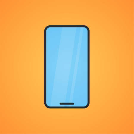 Smartphone and technology flat vector illustration.のイラスト素材