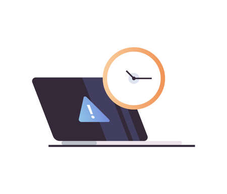 Time management and planning day scheduling appointment agenda meeting plan concept flat vector illustration.のイラスト素材