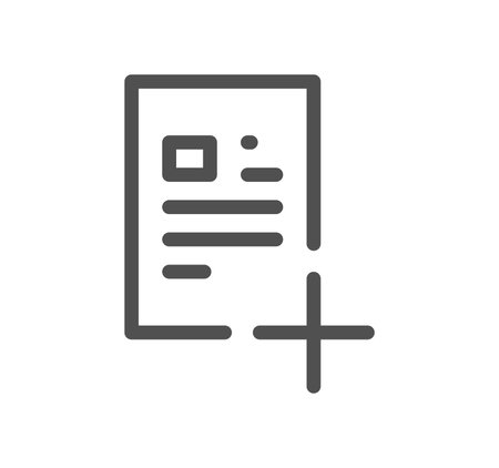 Document icon outline and linear vector.のイラスト素材