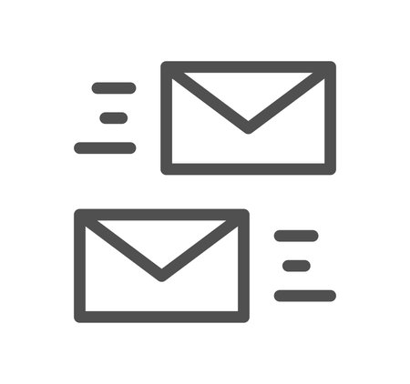 Envelope icon outline and linear vector.のイラスト素材
