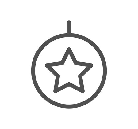 Star icon outline and linear vector.のイラスト素材
