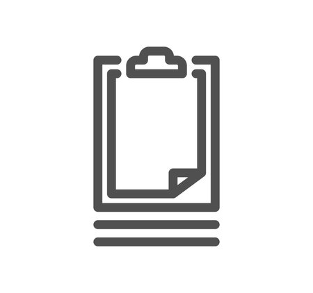 Document icon outline and linear vector.のイラスト素材