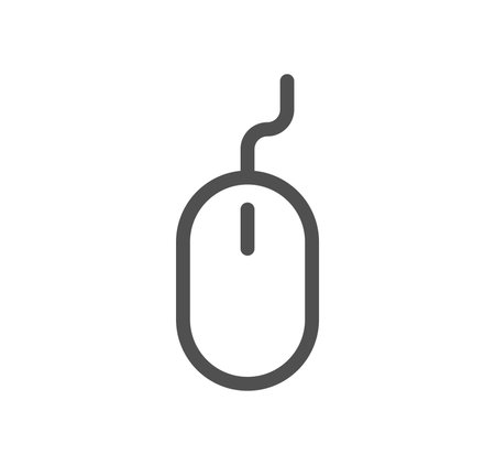 Computer and components icon outline and linear vector.のイラスト素材