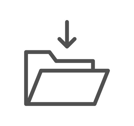 Business and technology icon outline and linear vector.のイラスト素材