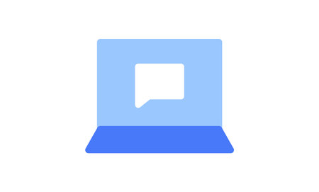 Laptop icon and computer flat line symbol.のイラスト素材