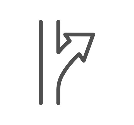 Direction related icon outline and linear vector.のイラスト素材