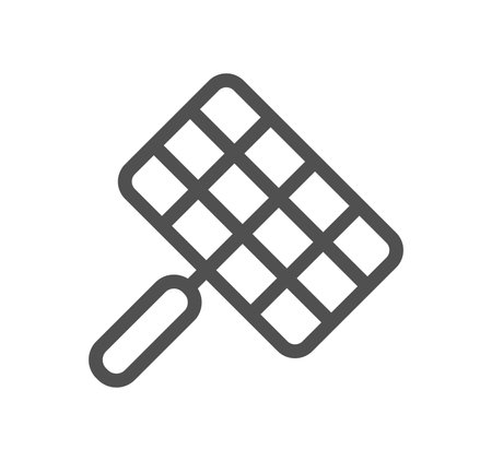 Grill related icon outline and linear vector.のイラスト素材