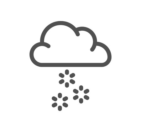 Weather related icon outline and linear vector.のイラスト素材
