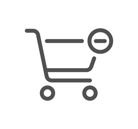 E commerce and online shopping icon outline and linear vector.のイラスト素材