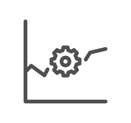 Engineering related icon outline and linear vector.のイラスト素材